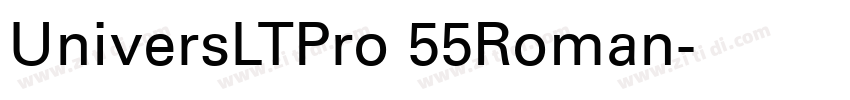 UniversLTPro 55Roman字体转换